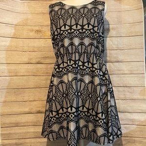 A-Line Lace Effect Dress